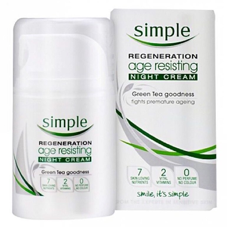 Kem dưỡng da Simple dòng Regeneration Age Resisting Night Cream