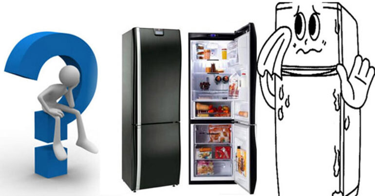 Tủ lạnh bị ra mồ hôi và đọng nước phải làm sao ?
