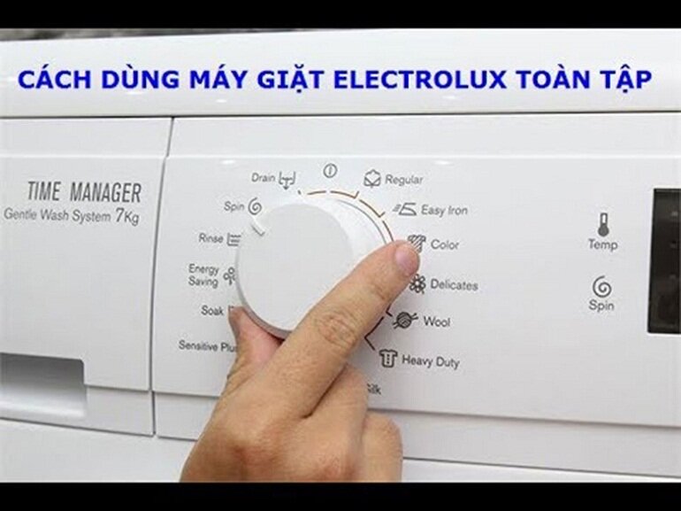 Hướng dẫn sử dụng máy giặt Electrolux