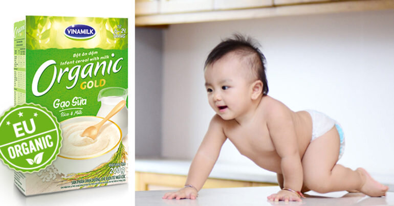 Cách pha bột ăn dặm Vinamilk Organic Gold chuẩn mẹ nên biết!