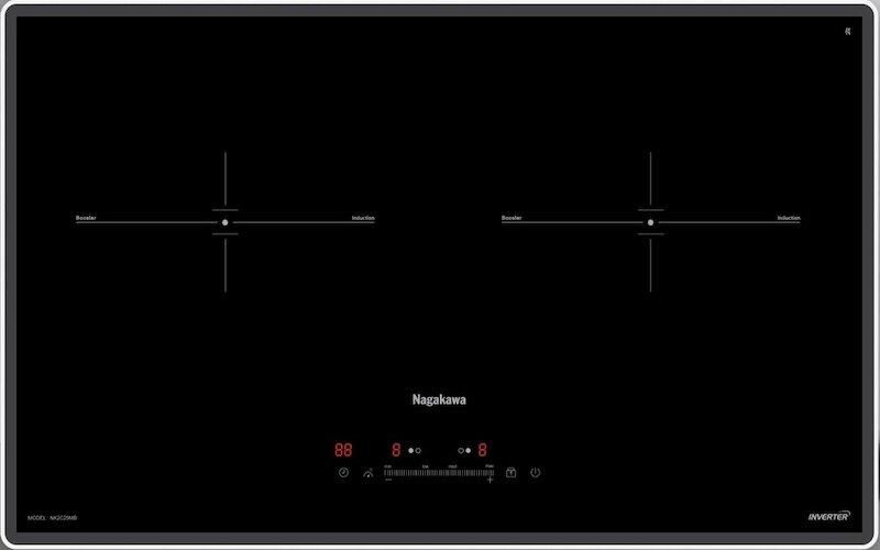 Bếp đôi điện từ Nagakawa UltraSlim NK2C29MB