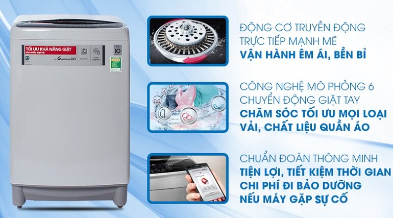 Máy giặt LG Inverter 10 kg T2310DSAM