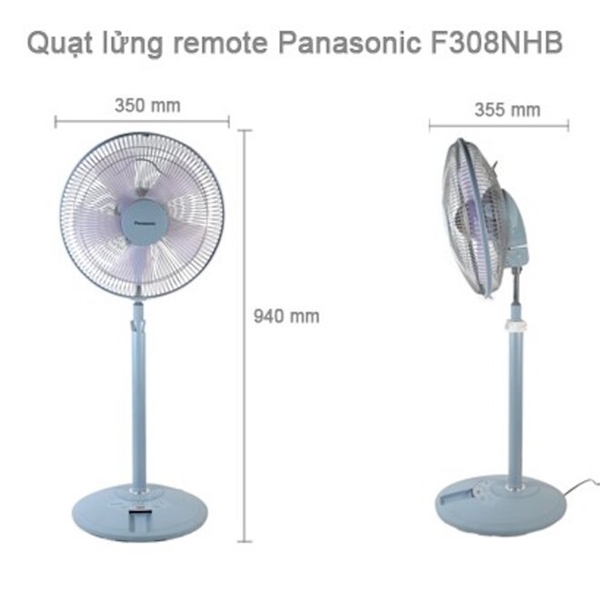 Quạt lửng có điều khiển Panasonic F-308NHB