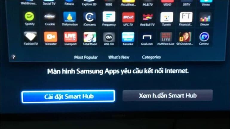 Tivi Samsung lỗi kết nối mạng do thiết bị mạng