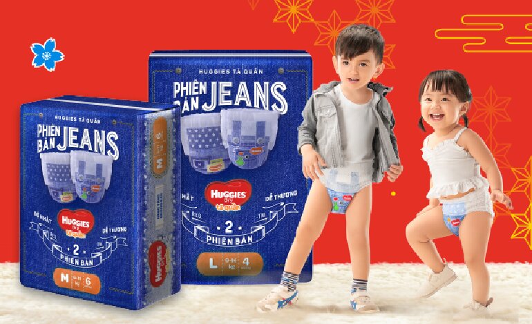 Tã quần Huggies Jeans phiên bản giới hạn