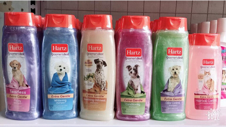 Sữa tắm cho chó lông trắng Hartz