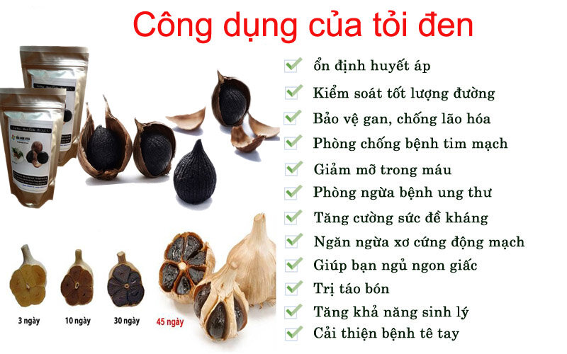 Công dụng của tỏi đen