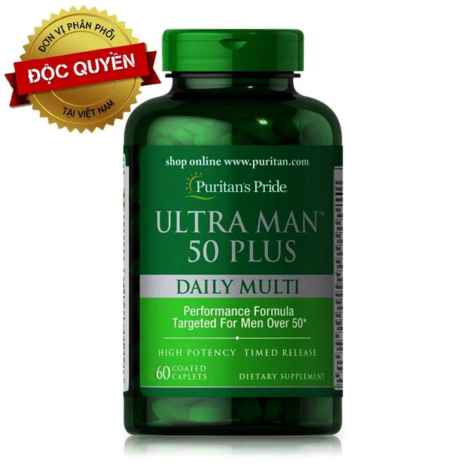 Dùng Ultra Man 50 Plus mỗi ngày để tăng cường sinh lực và giảm stress