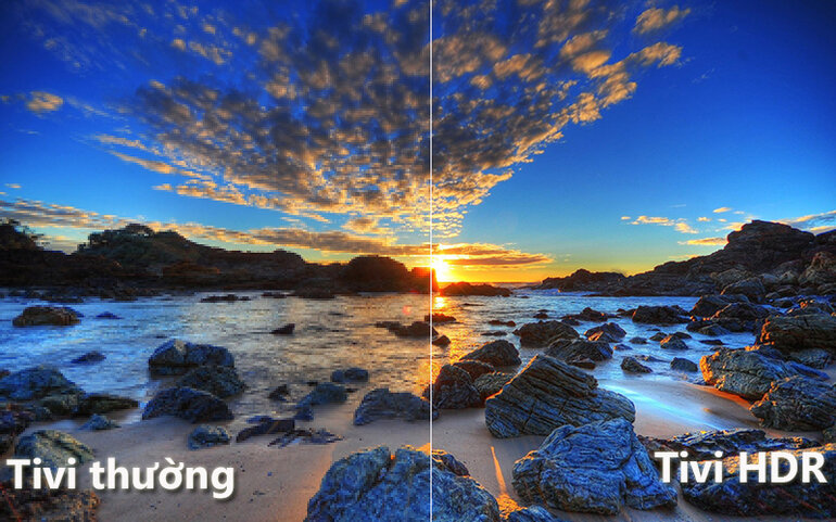 Độ phân giải Full HD đi kèm công nghệ HDR mang đến hình ảnh sắc nét, chân thực