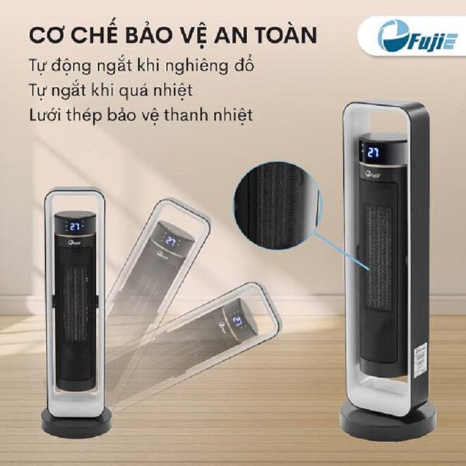 Quạt sưởi gốm Ceramic để sàn FujiE CH-2400