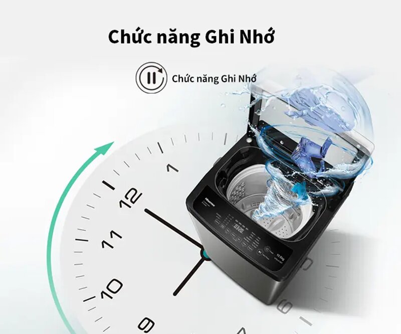 Máy giặt Hisense 10.5 Kg WTZQ1015UT có chế độ giặt AI hiện đại giá chỉ 4,75 triệu đồng