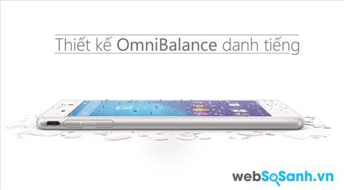 Cả hai mẫu smartphone đều sử dụng thiết kế OmniBalance danh tiếng