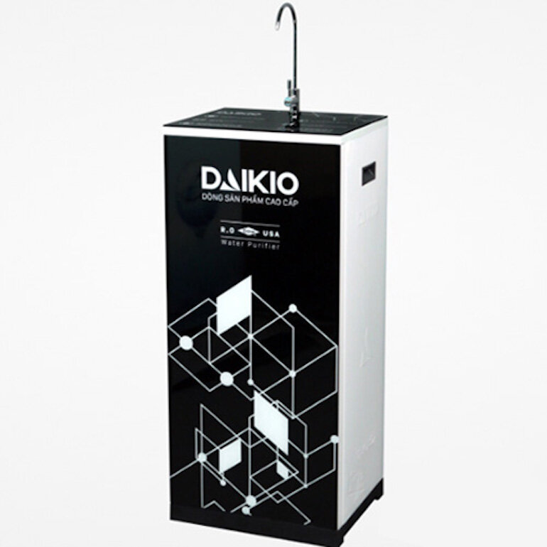 Máy lọc nước RO Daikio DKW-00010H sử dụng phương pháp thẩm thấu ngược có kích thước khe hở của màng lọc RO.
