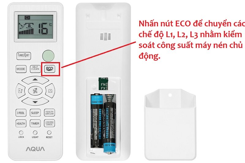 Chế độ Eco L1 L2 L3 trên máy lạnh Aqua - cách dùng đúng để tiết kiệm điện hiệu quả