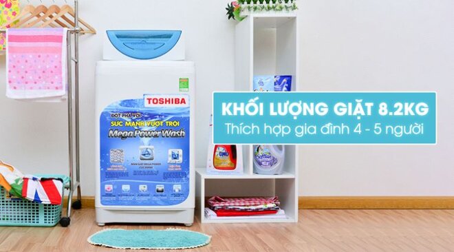 Máy giặt Toshiba lồng đứng 8.2 kg AW-E920LV