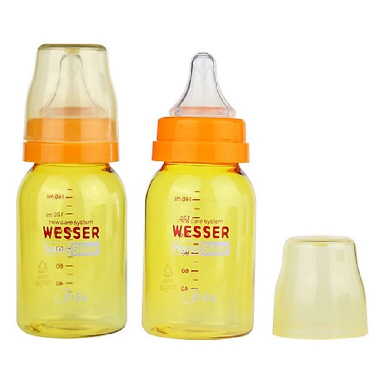 Bình sữa có van chống sặc Wesser làm bằng nhựa PES