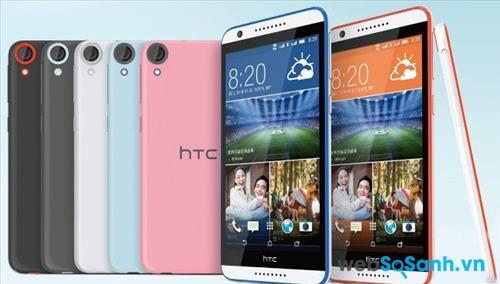 HTC Desire 820G Plus vẫn sở hữu lớp vỏ nguyên khối được làm từ chất liệu nhựa polycarbonate