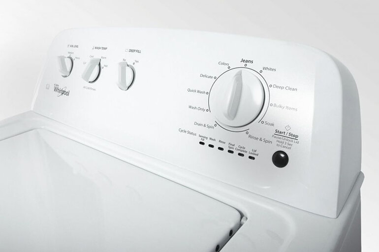 Máy sấy Whirlpool 3LWED4705FW có bảng điều khiển chi tiết và dễ sử dụng