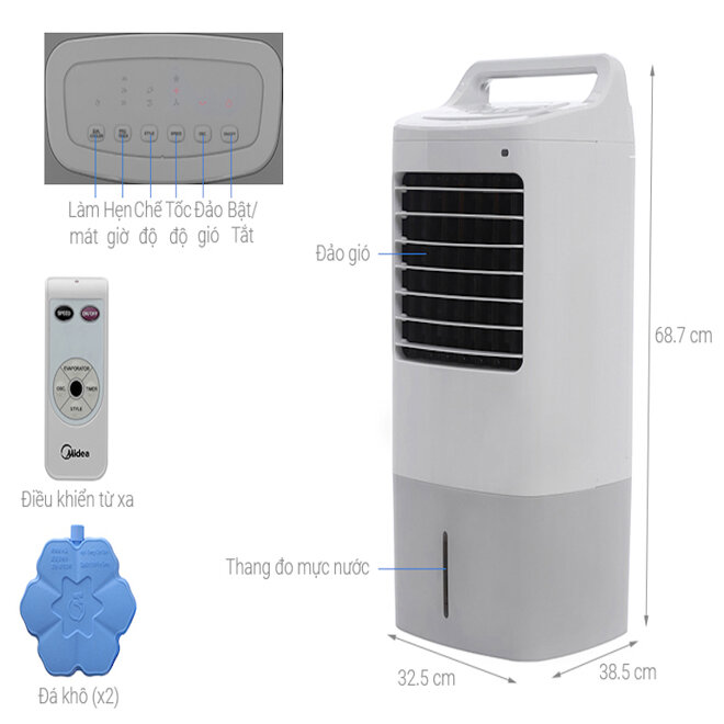 Quạt hơi nước MIDEA AC120-16AR