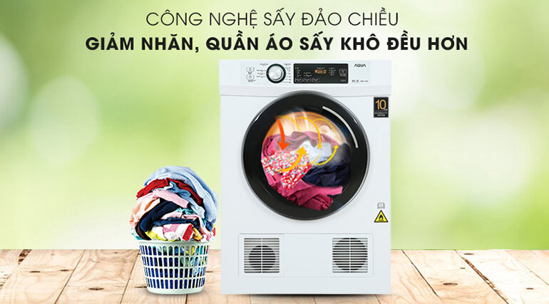 máy sấy thông hơi Aqua 7 kg AQH-V700F.W