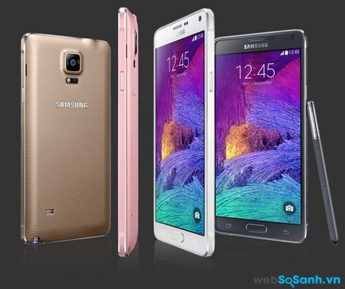 Note 4 đem đến bốn tuỳ chọn mày sắc cho khách hàng