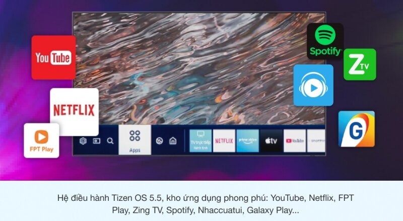 Smart Tivi QLED Samsung 55 inch 4K QA55LS03T