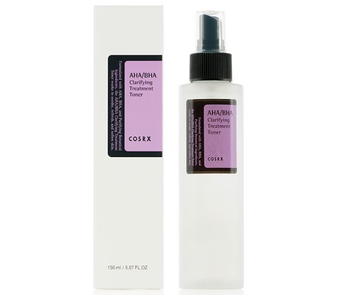 Toner AHA BHA Cosrx với tên gọi đầy đủ là Cosrx AHA BHA Clarifying Treatment Toner.