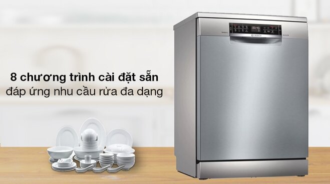 Máy rửa chén Bosch SMS6ZCI49E thiết kế đa dạng chương trình rửa hiện đại