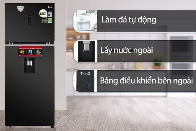 Đánh giá chi tiết tủ lạnh LG Inverter 394 lít GN-D392BLA