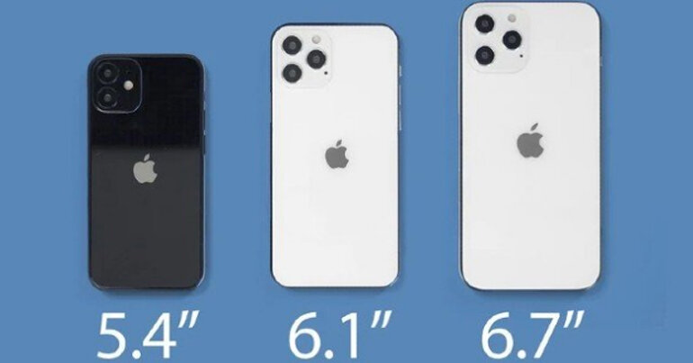 iPhone 12 ra mắt 4 model với 3 kích thước màn hình