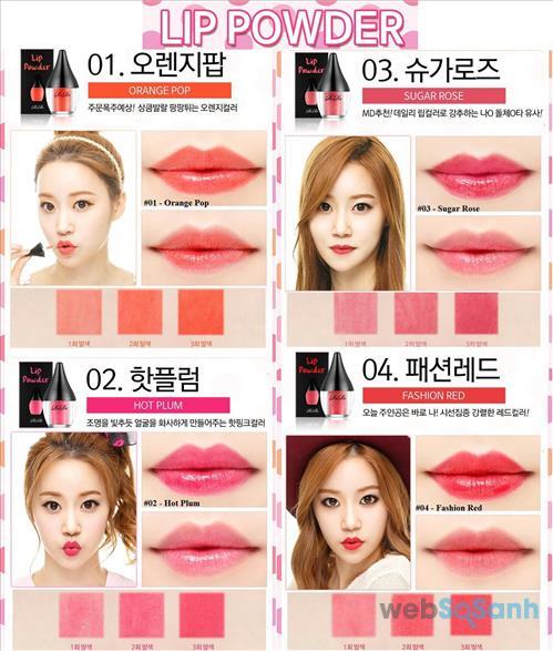Son bột Rire Lip Powder  Son bột Rire Lip Powder