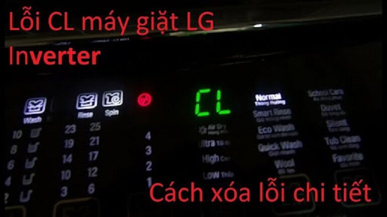 Máy giặt LG lỗi CL