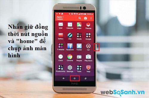 Nhấn giữ đồng thời nút