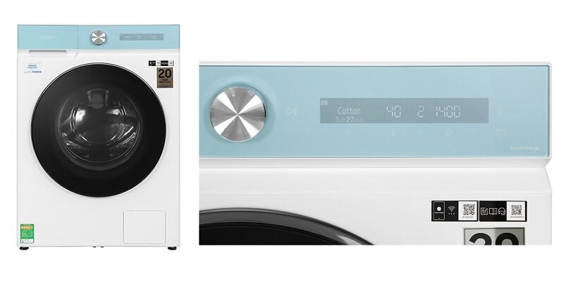 So sánh máy giặt sấy LG F2515RNTG và Samsung WD14BB944DGMSV?