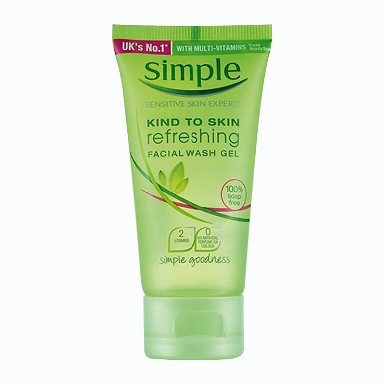 Sữa rửa mặt cho da khô Simple Kind To Skin Moisturising Facial Wash