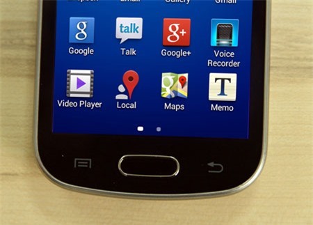 Nút Home, nút đa nhiệm và nút Back thường thấy trên các dòng điện thoại Galaxy.