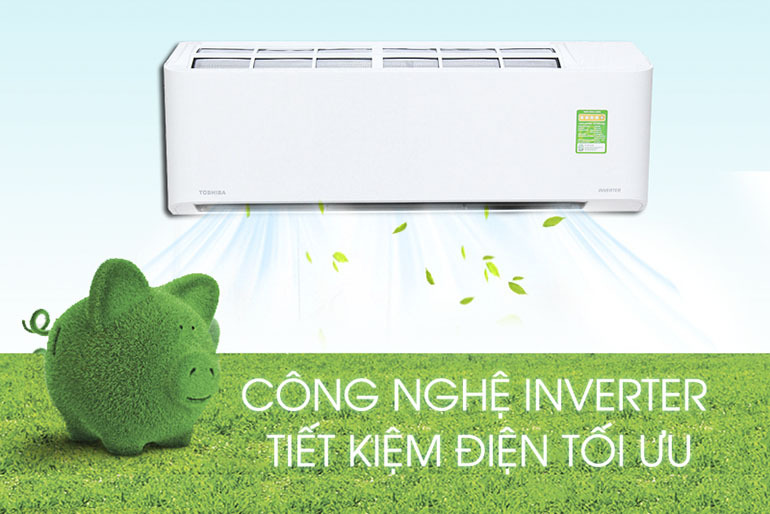 Điều hòa - Máy lạnh Toshiba RAS-H10KKCVG-V 1 chiều Inverter tiết kiệm tối đa điện năng tiêu thụ