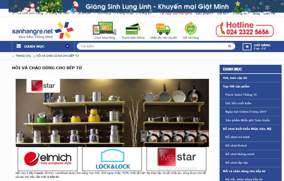 sanhangre mua xoong nồi thương hiệu cao cấp giá rẻ