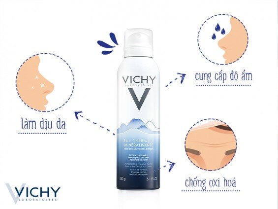 Nước xịt khoáng cho da nhạy cảm Vichy Eau Thermale