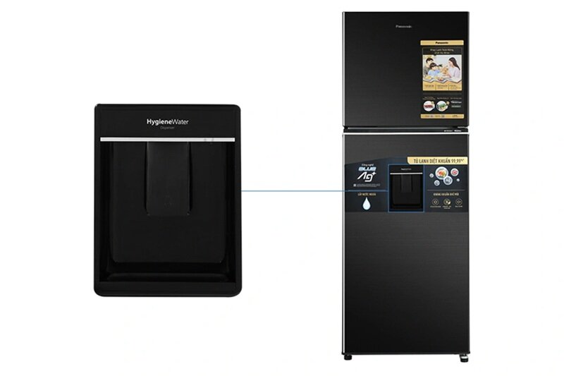 Panasonic NR-TL381GVKV giá chỉ 8 triệu đồng, tủ lạnh 2 cánh 366 lít với nhiều công nghệ hiện đại