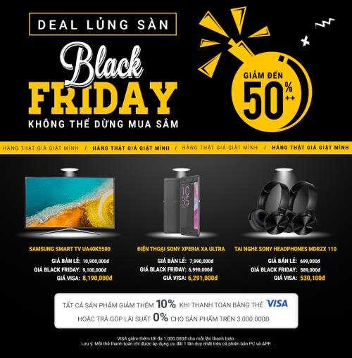 Deal lủng sản Black Friday tại Lotte