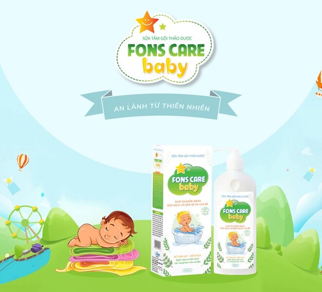 sữa tắm gội Fons Care Baby