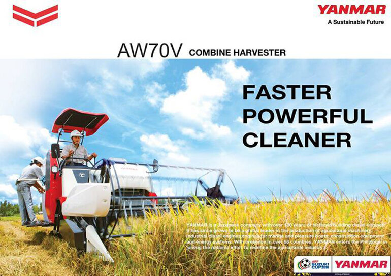 máy gặt Yanmar AW70V