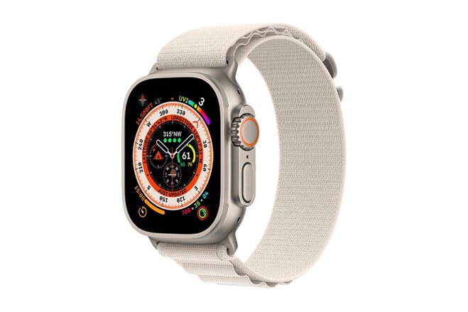 Apple Watch Ultra Pine màu beige.