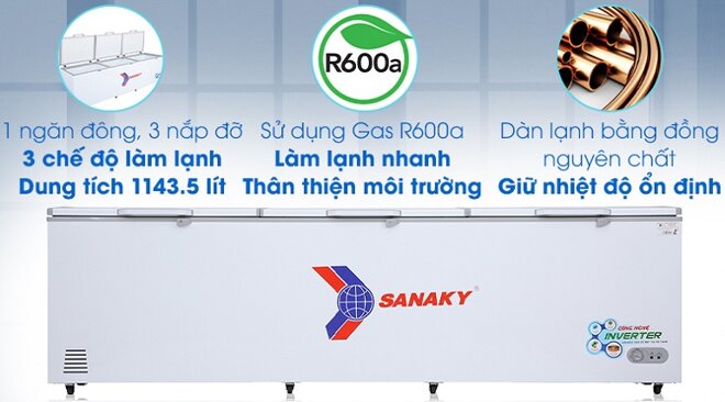 Tủ đông Sanaky giá bao nhiêu? Báo giá tủ đông Sanaky mới nhất