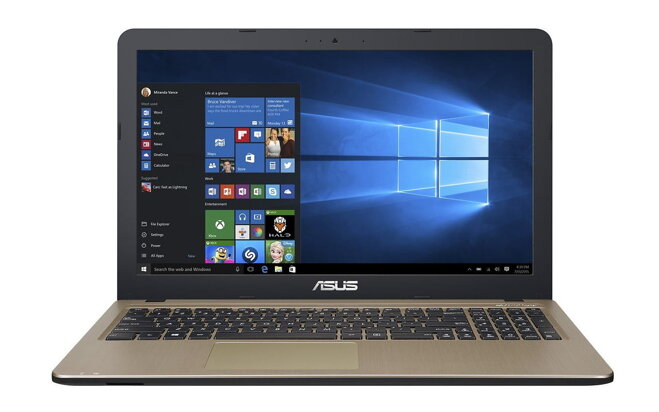 ASUS X540UB i3 có cấu tạo vỏ bằng nhựa 