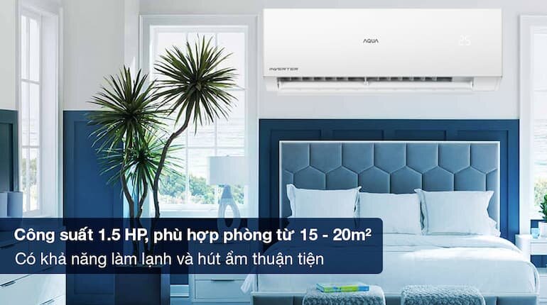 máy lạnh Aqua inverter 1.5hp AQA-RV13QC sở hữu nhiều ưu điểm nổi bật