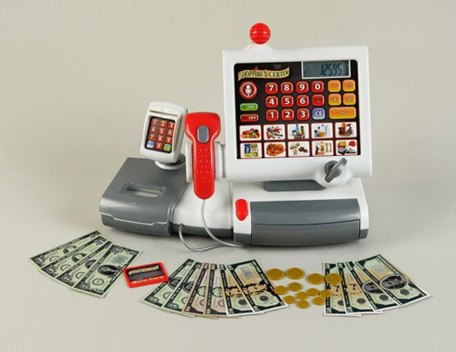 Đồ chơi bán hàng Theo Klein Electronic Toy Cash Register.