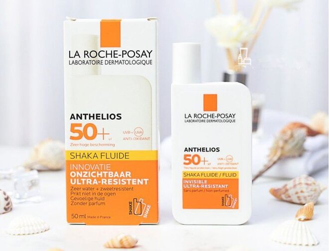 Kem chống nắng cho da nhạy cảm La Roche-Posay Anthelios Shaka Fluid SPF50+