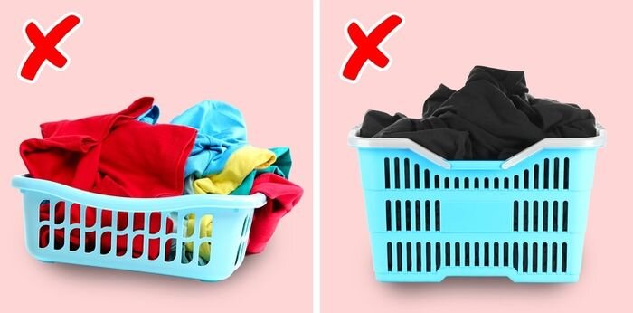 Đừng phân loại màu sắc quần áo khi giặt
